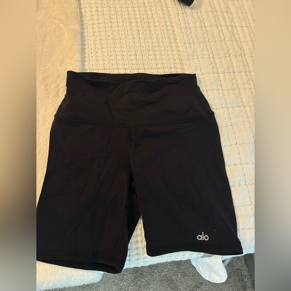 ALO Women's Black Bike Shorts